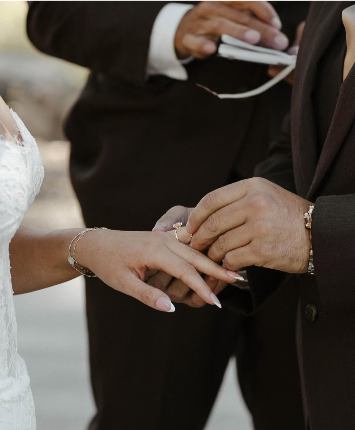 Beautiful ring exchange ceremony